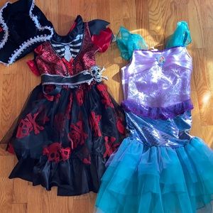 Pirate and mermaid costume